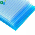 8Mm Garden Greenhouse Clear Blue Colored Roofing Sheets Multiwall Polycarbonate Hollow Sheet